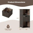 Outdoor Storage Cabinet Patio Wicker Organizer with Drawer by LJGDeals