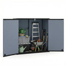 Outdoor Storage Shed 23.5 Cu.ft All-Weather Storage Box with Floor Lockable Door by LJGDeals