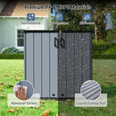 Outdoor Storage Shed 23.5 Cu.ft All-Weather Storage Box with Floor Lockable Door by DirectDeals