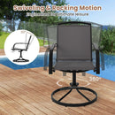Outdoor Swivel Chairs Set of 2 with High Back and Breathable Seat by LJGDeals