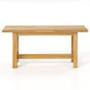 Outdoor Teak Wood Bench for Porch Backyard and Poolside