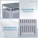 Outdoor Trash Can Storage Shed for 2 Bins with Gas Struts by LJGDeals