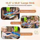 Wall Mounted Mud Kitchen for Kids Ages 3+