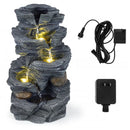 Outdoor Water Fountain with LED Lights and Pump 5 by LJGDeals