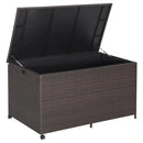 Outdoor Wicker Storage Box with Zippered Liner by LJGDeals