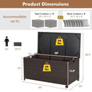 Outdoor Wicker Storage Box with Zippered Liner by LJGDeals