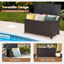 Outdoor Wicker Storage Box with Zippered Liner by LJGDeals