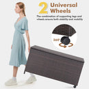 Outdoor Wicker Storage Box with Zippered Liner by LJGDeals