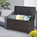 Outdoor Wicker Storage Box with Zippered Liner by LJGDeals