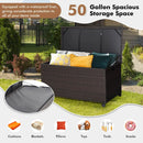 Outdoor Wicker Storage Box with Zippered Liner by LJGDeals