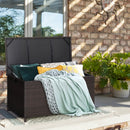 Outdoor Wicker Storage Box with Zippered Liner by LJGDeals