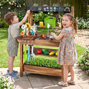 Outdoor Wooden Mud Kitchen with Water Faucet & Planter by LJGDeals