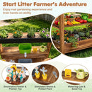 Outdoor Wooden Mud Kitchen with Water Faucet & Planter by LJGDeals
