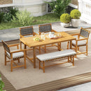 Outdoor Wooden Dining Chair Set of 2 with Armrests and Curved Back-White by LJGDeals