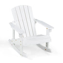 Outdoor Wooden Kid Adirondack Rocking Chair with Slatted Seat by LJGDeals