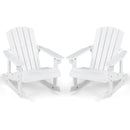 Outdoor Wooden Kid Adirondack Rocking Chair with Slatted Seat by LJGDeals