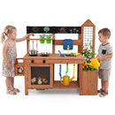 Outdoor Wooden Mud Kitchen with Planter Box and Sink by DirectDeals