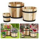 Outdoor Wooden Planter Box with Drainage Holes Set of 3 by LJGDeals