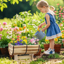 Outdoor Wooden Planter with Legs for Flower Herb Vegetable Fruit by LJGDeals