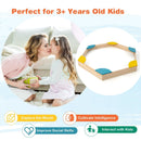 Outdoor Solid Wood Sandbox with 6 Built-in Fan-shaped Seats by LJGDeals