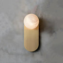 Oval Adrion Alabaster Spherical Wall Light