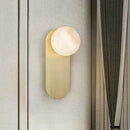 Oval Adrion Alabaster Spherical Wall Light
