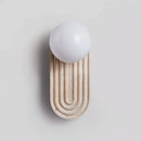 Oval Travertine Trent Wall Lamp