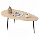 Oval Coffee Table Mid Century Center Table with Sturdy Metal Construction by LJGDeals