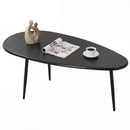 Oval Coffee Table Mid Century Center Table with Sturdy Metal Construction by DirectDeals