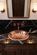 Unlacquered Brass Sink - Oval Drop-in Bathroom Sink