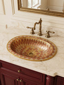 Oval Sink - Unlacquered Brass Oval Drop-In Sink
