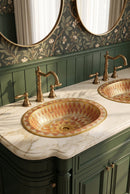 Oval Sink - Unlacquered Brass Oval Drop-In Sink