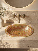 Oval Sink - Unlacquered Brass Oval Drop-In Sink