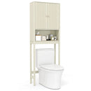 Over The Toilet Storage Cabinet with Fluted Doors by LJGDeals