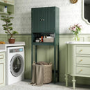 Over The Toilet Storage Cabinet with Fluted Doors by LJGDeals
