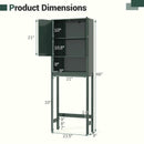 Over The Toilet Storage Cabinet with Fluted Doors by LJGDeals