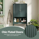 Over The Toilet Storage Cabinet with Fluted Doors by LJGDeals