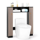 Over The Toilet Storage Cabinet with 2 Open Compartments and 4 Adjustable Shelves by DirectDeals