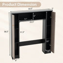 Over The Toilet Storage Cabinet with 2 Open Compartments and 4 Adjustable Shelves by LJGDeals
