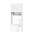Over The Toilet Storage Cabinet with Double Doors and Adjustable Shelf by LJGDeals
