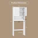 Over The Toilet Storage Cabinet with Double Doors and Adjustable Shelf by LJGDeals
