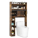 Over The Toilet Storage Cabinet with Sliding Barn Door and Adjustable Shelves by LJGDeals