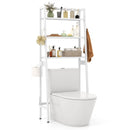 3-Tier Over The Toilet Storage Shelf with Adjustable Bottom Bar by LJGDeals