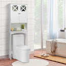2-Door Over The Toilet Bathroom Storage Cabinet with Adjustable Shelf