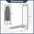 Over the Door Ironing Board Space-Saving Metal Hanging Ironing Board-Gray by LJGDeals