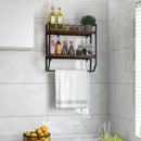 Over the Toilet Shelf Wall Mounted with Metal Frame for Bathroom by LJGDeals