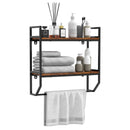 Over the Toilet Shelf Wall Mounted with Metal Frame for Bathroom by LJGDeals