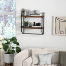 Over the Toilet Shelf Wall Mounted with Metal Frame for Bathroom by LJGDeals