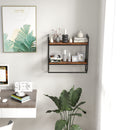 Over the Toilet Shelf Wall Mounted with Metal Frame for Bathroom