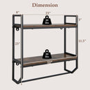 Over the Toilet Shelf Wall Mounted with Metal Frame for Bathroom by LJGDeals